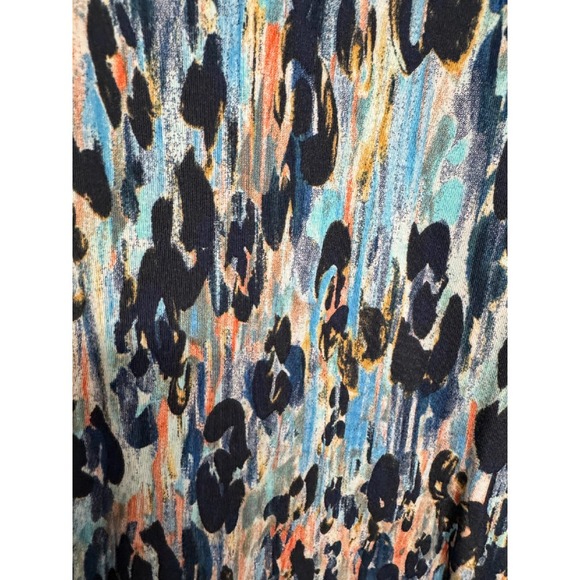 Logo Blue/Multi Colored Short Sleeve Top Woman‎ Size L - Picture 4 of 6